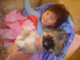 Kaleigh with her doggy, Sidney.