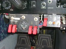 Wing tip and Aux fuel tank gauges and pump switches