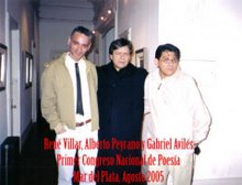 René Villar, Alberto Peyrano y Gabriel Aviles (De izq. a der.)