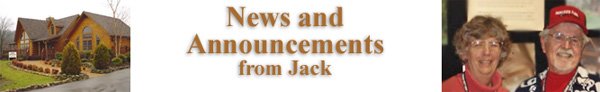 News and Announcements from Jack
