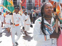 Inauguration de l'A.C:  participation afro-bolivienne