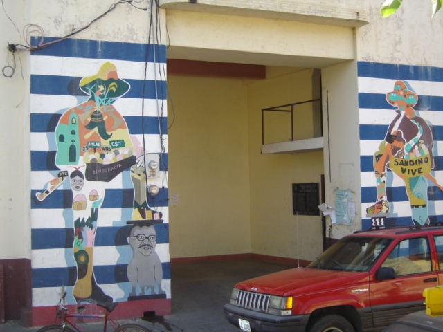 Sandinista mural in Leon