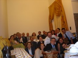 Foto de familia en la Casa de Relaciones Internacionales de Fez
