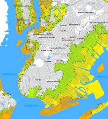 Brooklyn: Major Hurricane Map (2012)
