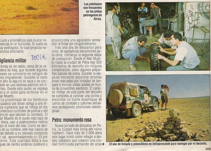Página publicada en la revista COCHE actual, fotos hechas por Jose A.Peñaranda