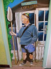 trompe l'oeil sur porte