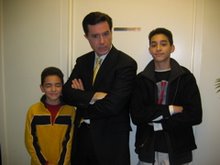 Steven Colbert with Michael and Steven