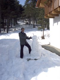 Me frolicking in the snow during a recent visit to Austria...