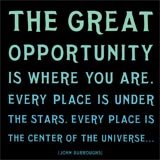 The Great Opportunity