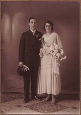 Huwelijksfoto Opa en Oma