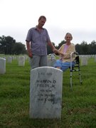 Visiting the cemetery, where Grandaddy & her son Marvin are buried